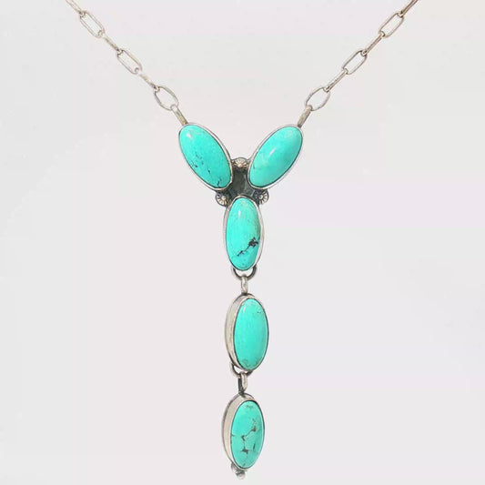 Five Stone "Y" Shaped Lariats by Jeff Largo
