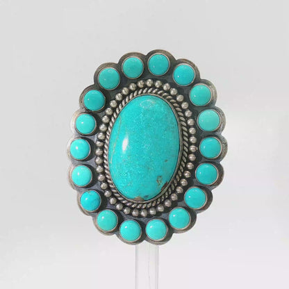 Whitewater Turquoise Ring- Adjustable