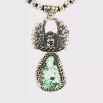 Massive Palomino Freddy Charley Crow Mother Kachina Pendant