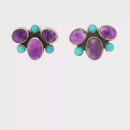 Federico Amethyst & Sleeping Beauty Earrings