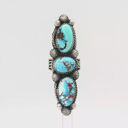 Three Stone Golden Hills Crawler Ring- 7 1/2