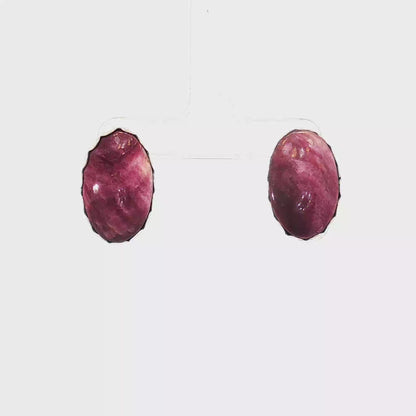 Purple Spiny Earrings
