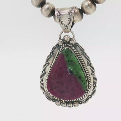 Ruby Zoisite Pendant