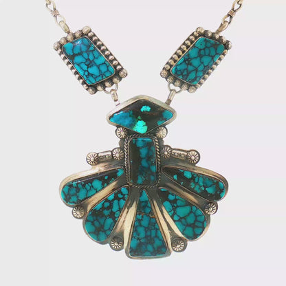 Indian Mountain Turquoise Statement Necklace