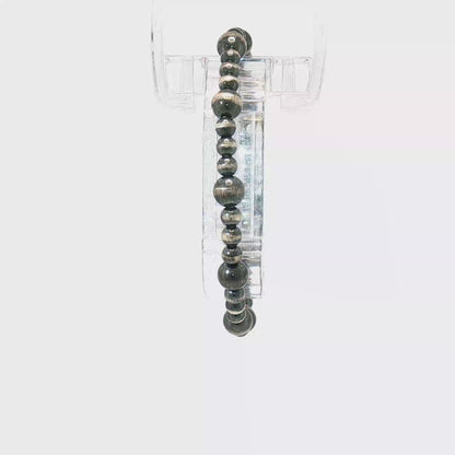 Sterling Pearl Stretch Bracelet