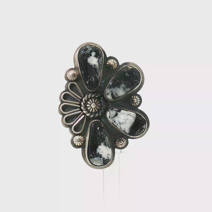 Adjustable White Buffalo Ring