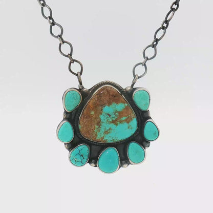 Mine 8 Cluster Pendant Necklace
