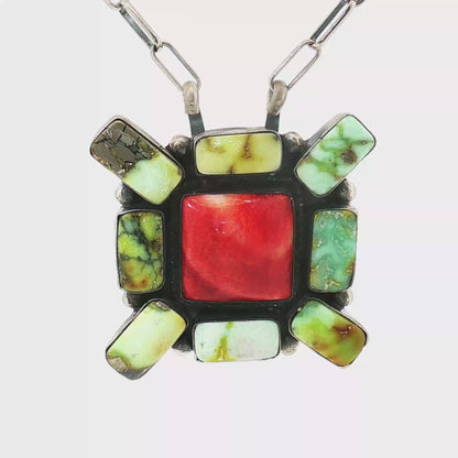 Palomino & Red Spiny Necklace