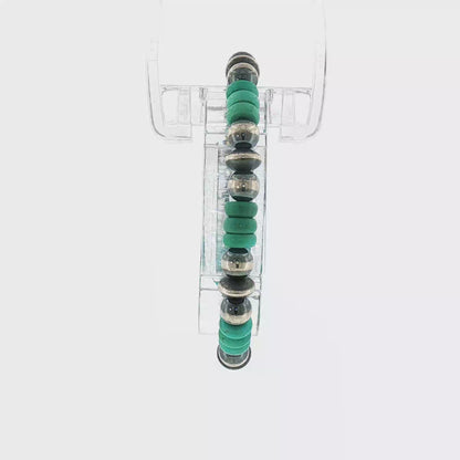 Turquoise & Pearl Stretch Bracelet